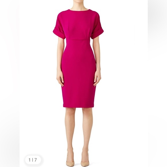 Asos Badgley Mischka Midi Pink Dress Size 4 - Picture 2 of 16